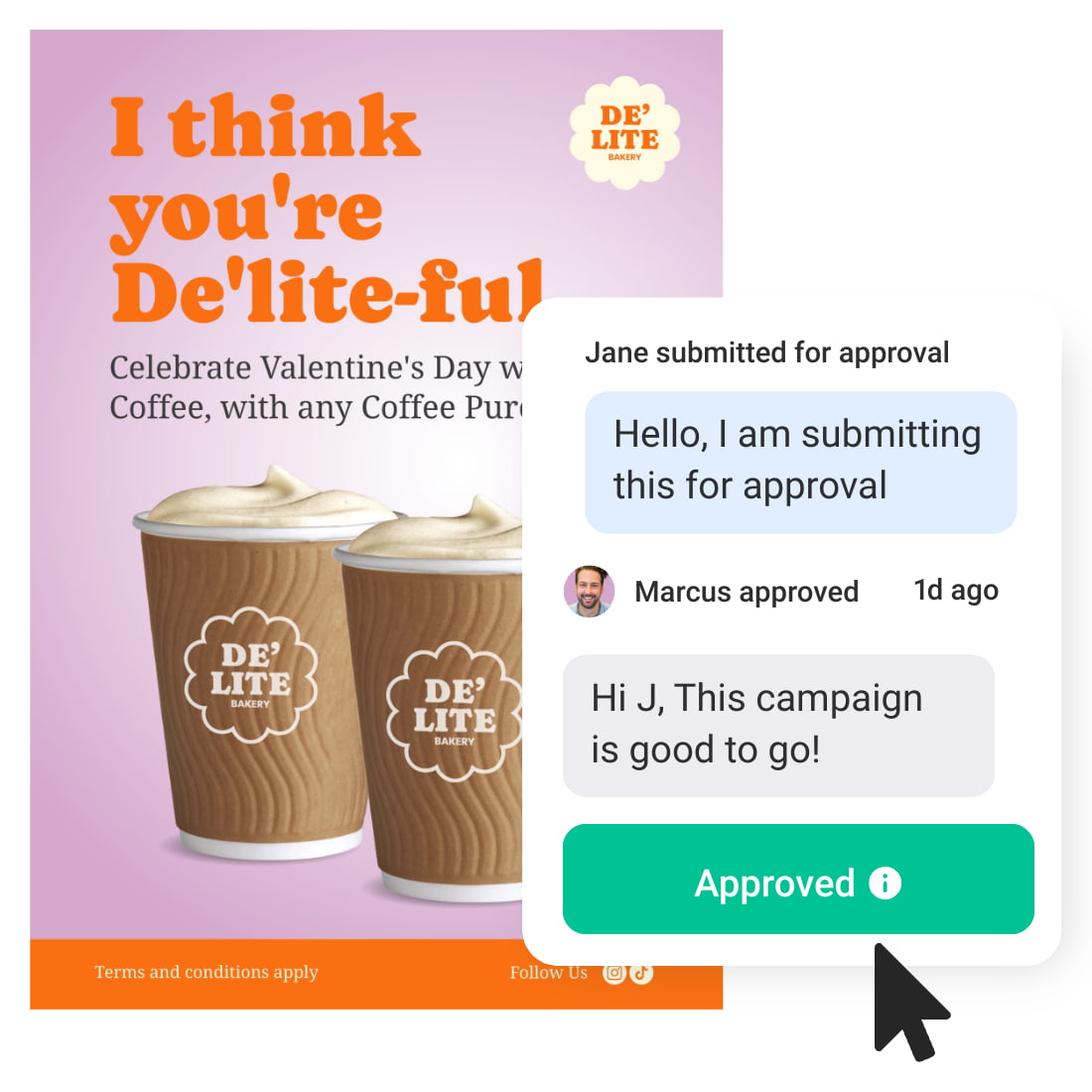 Franchisor User Interface showing Approval process for Franchisees